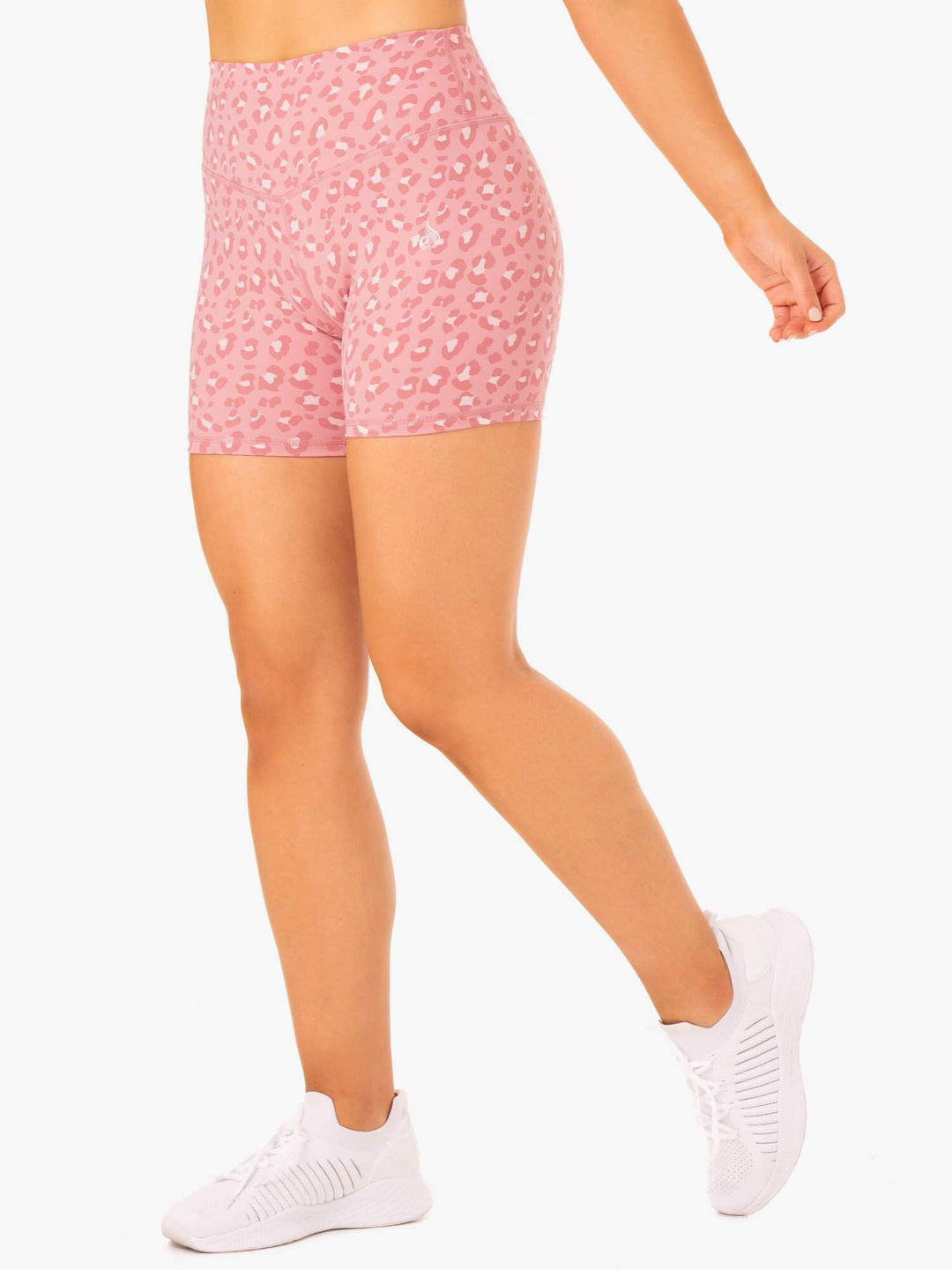 Hybrid Mid Length Shorts - Pink Leopard Clothing Ryderwear 