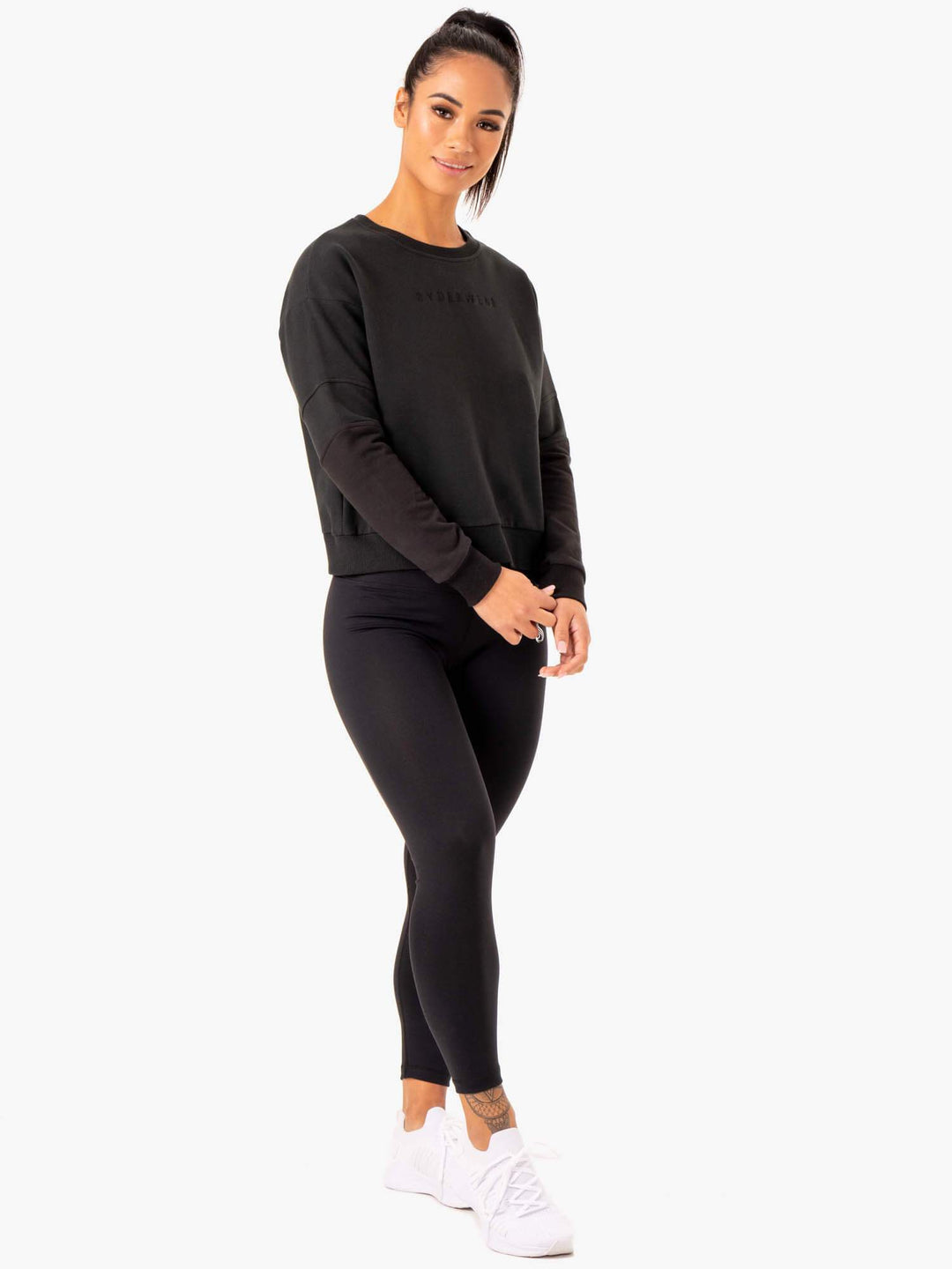Hybrid Pullover Jumper - Black/Charcoal Clothing Ryderwear 
