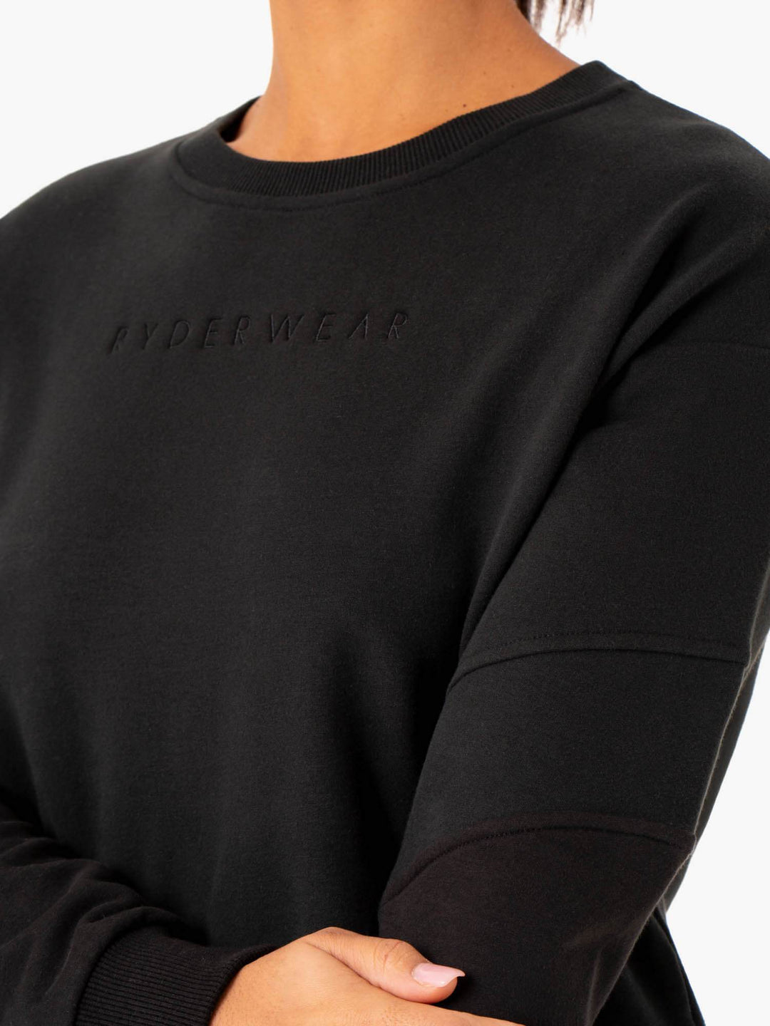 Hybrid Pullover Jumper - Black/Charcoal - Ryderwear