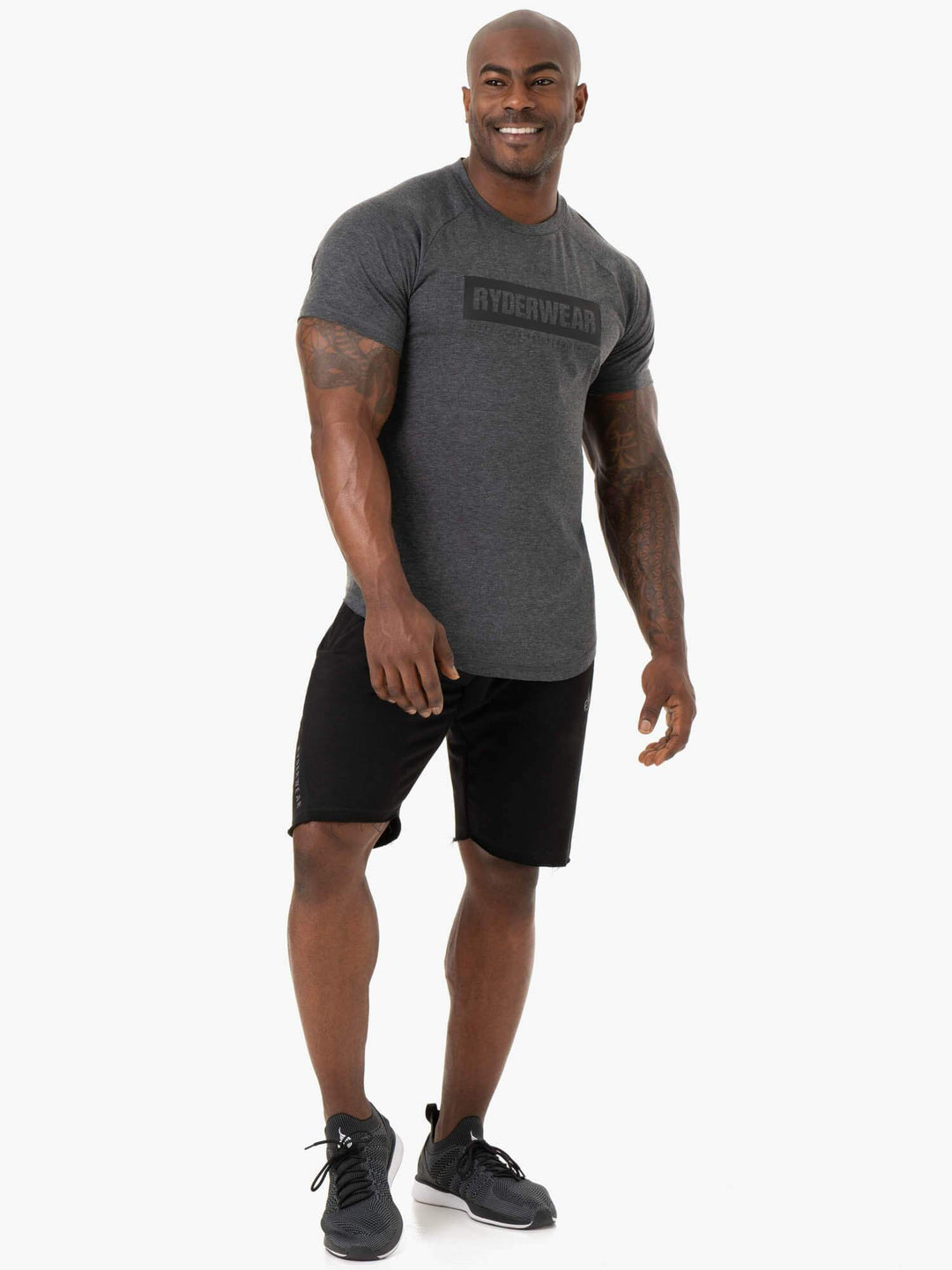 Iron T-Shirt - Charcoal Marl Clothing Ryderwear 