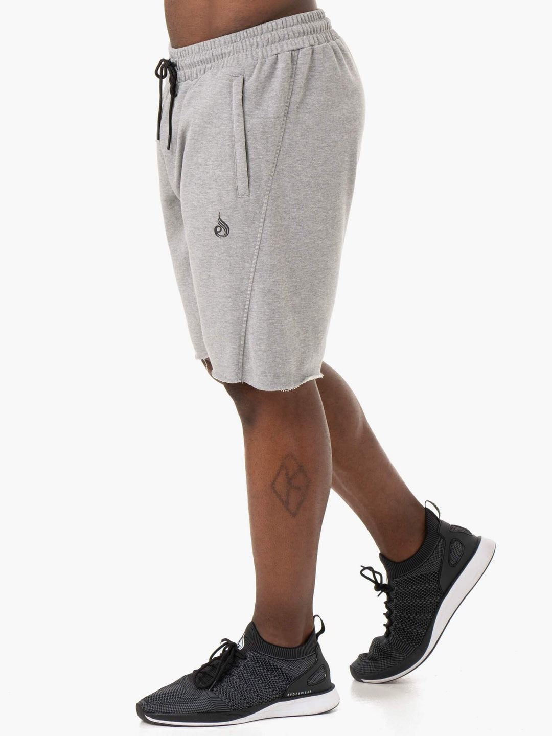 Iron Track Shorts - Grey Marl Clothing Ryderwear 