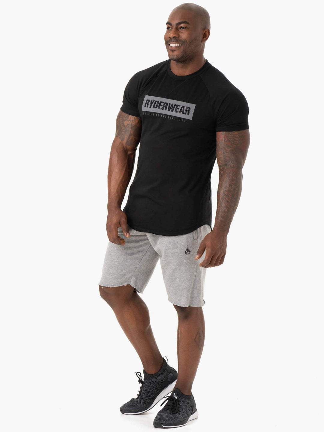 Iron Track Shorts - Grey Marl Clothing Ryderwear