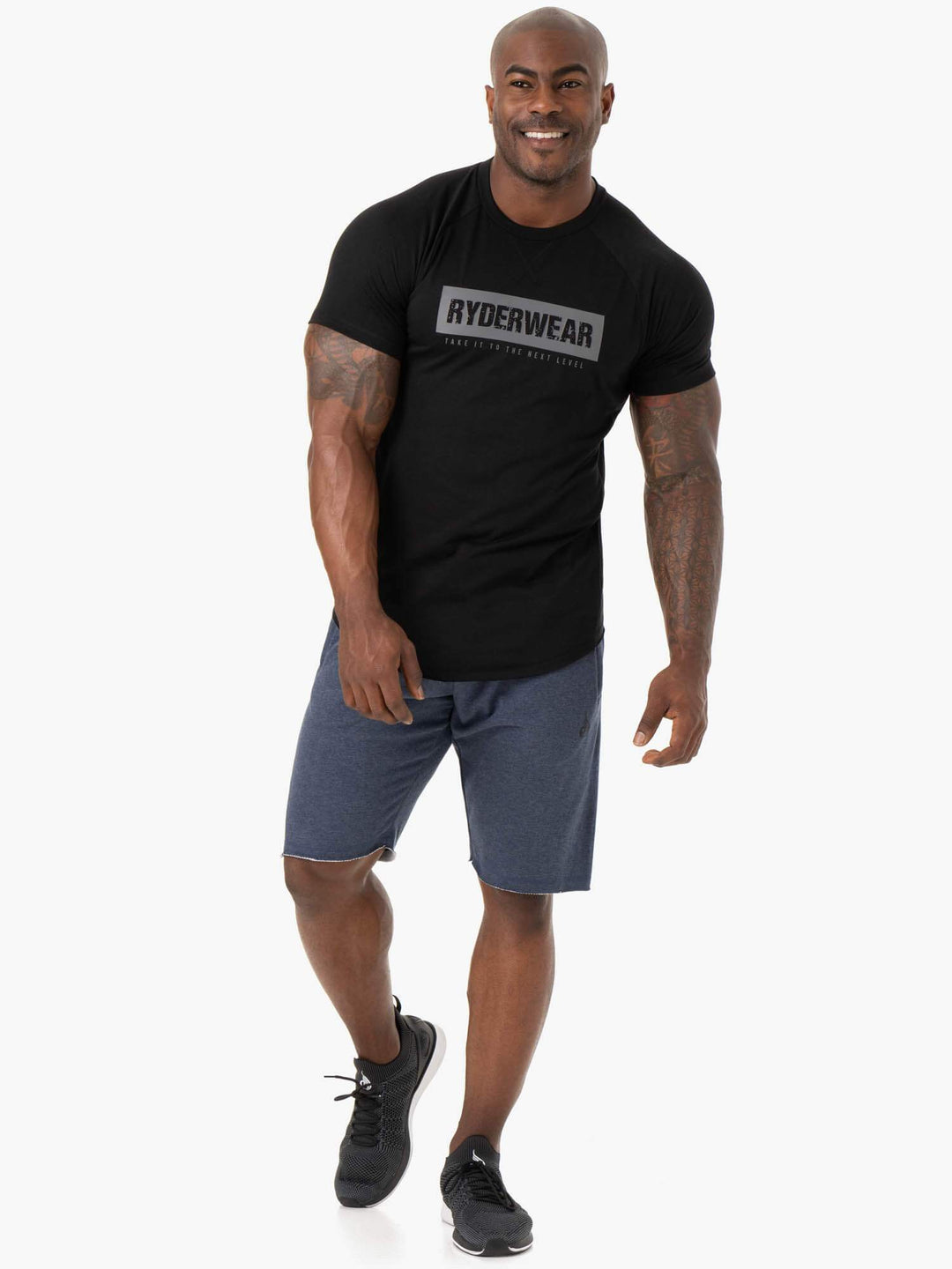 Iron Track Shorts - Navy Marl Clothing Ryderwear