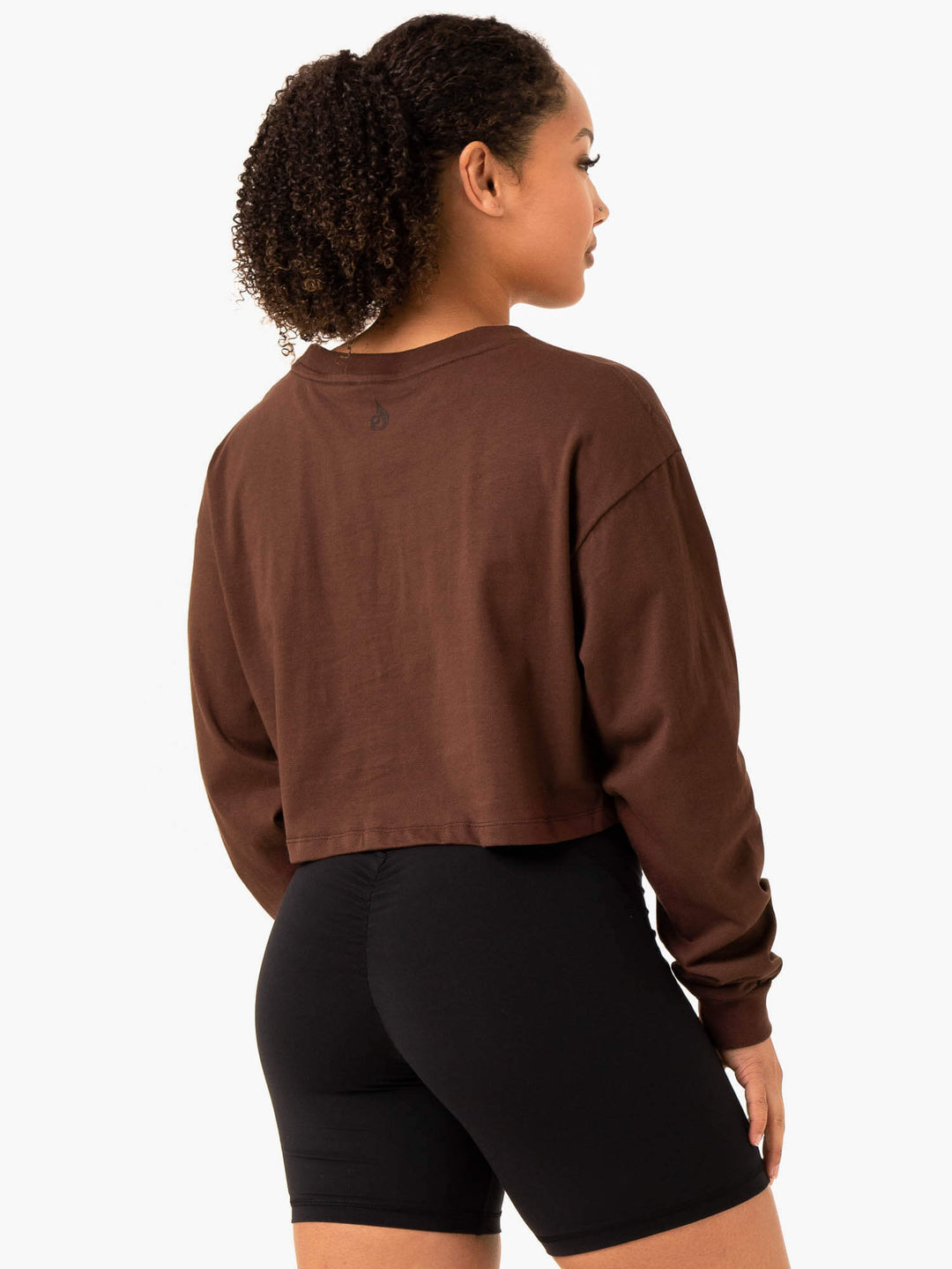 Level Up Long Sleeve T-Shirt - Chocolate Clothing Ryderwear 