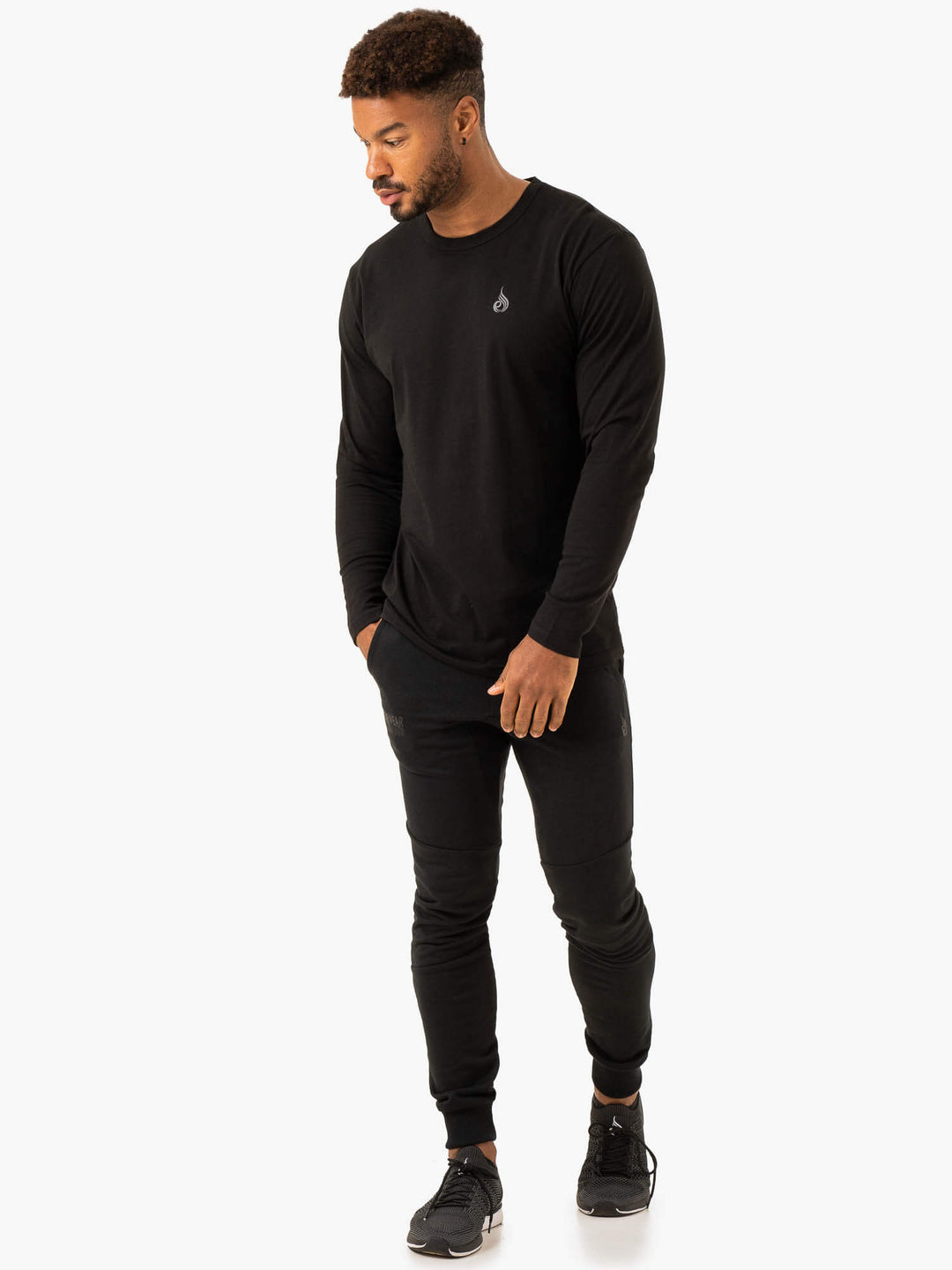 Lift Long Sleeve T-Shirt - Black Clothing Ryderwear 
