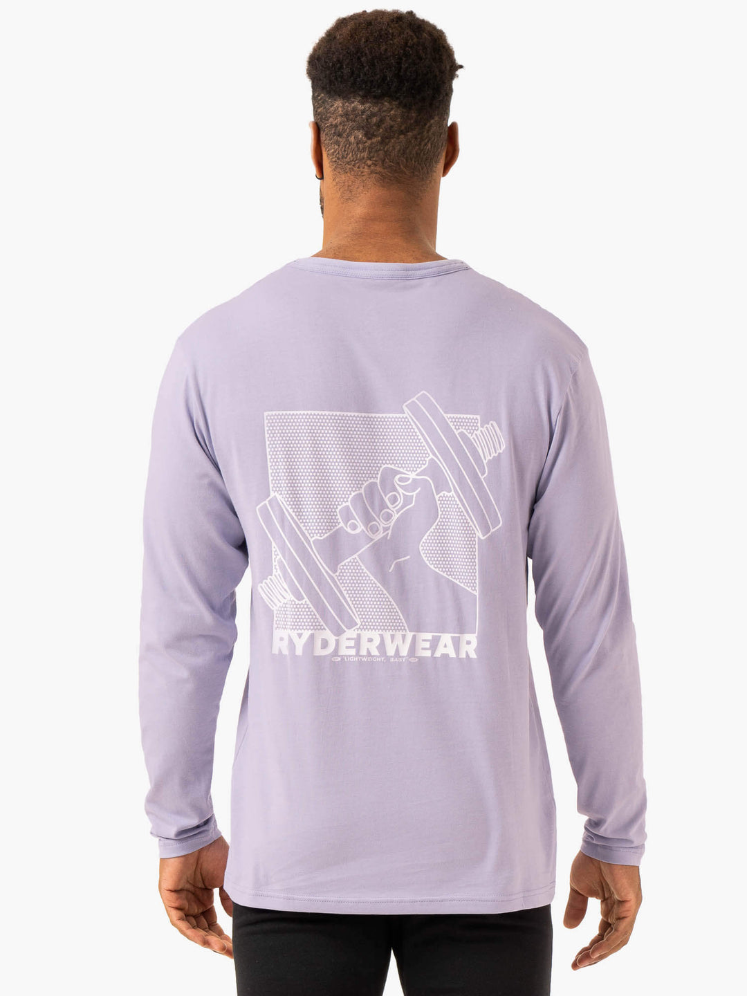 Lift Long Sleeve T-Shirt - Lavender Clothing Ryderwear 