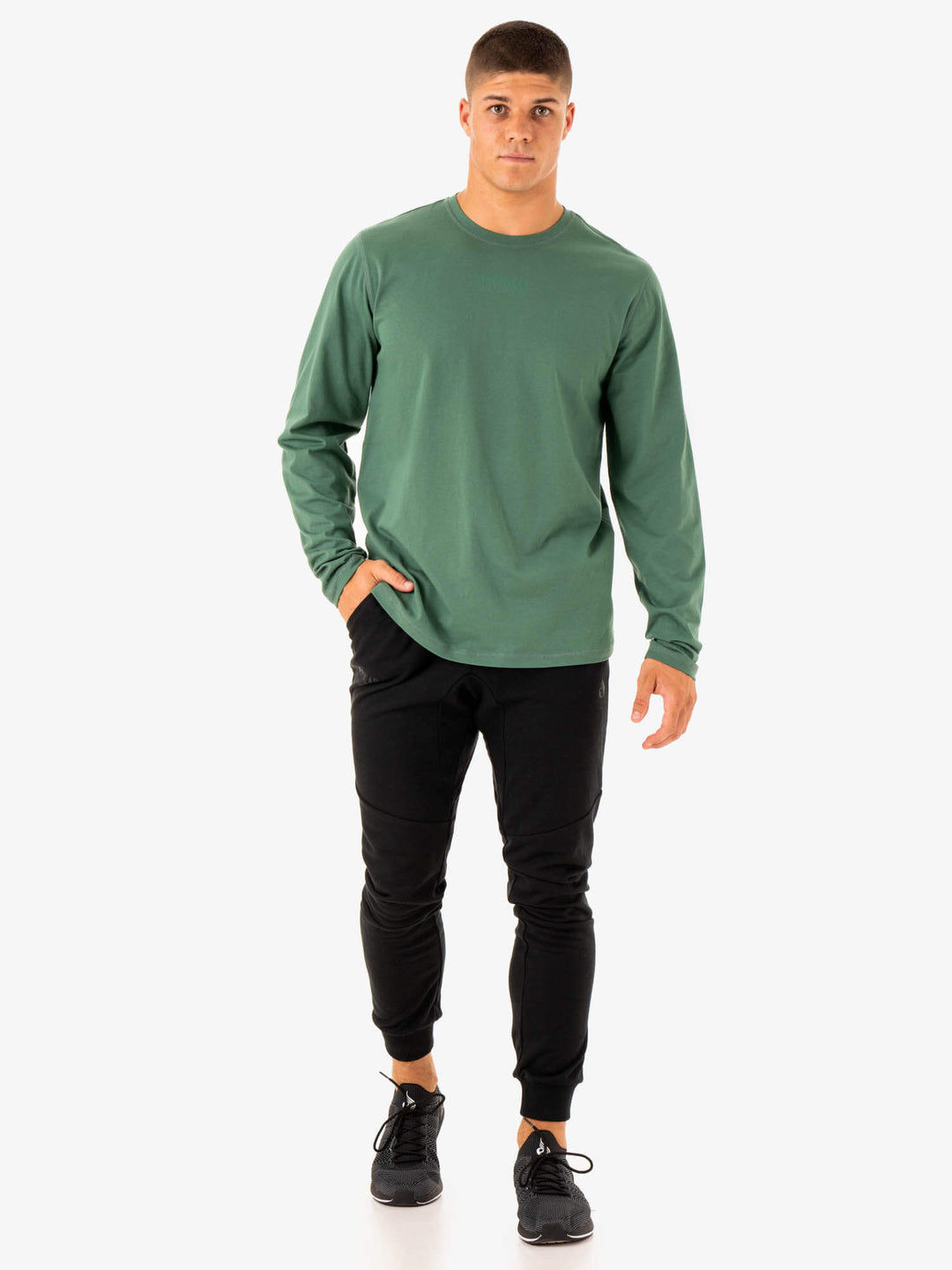 Limitless Long Sleeve T-Shirt - Forest Green Clothing Ryderwear 