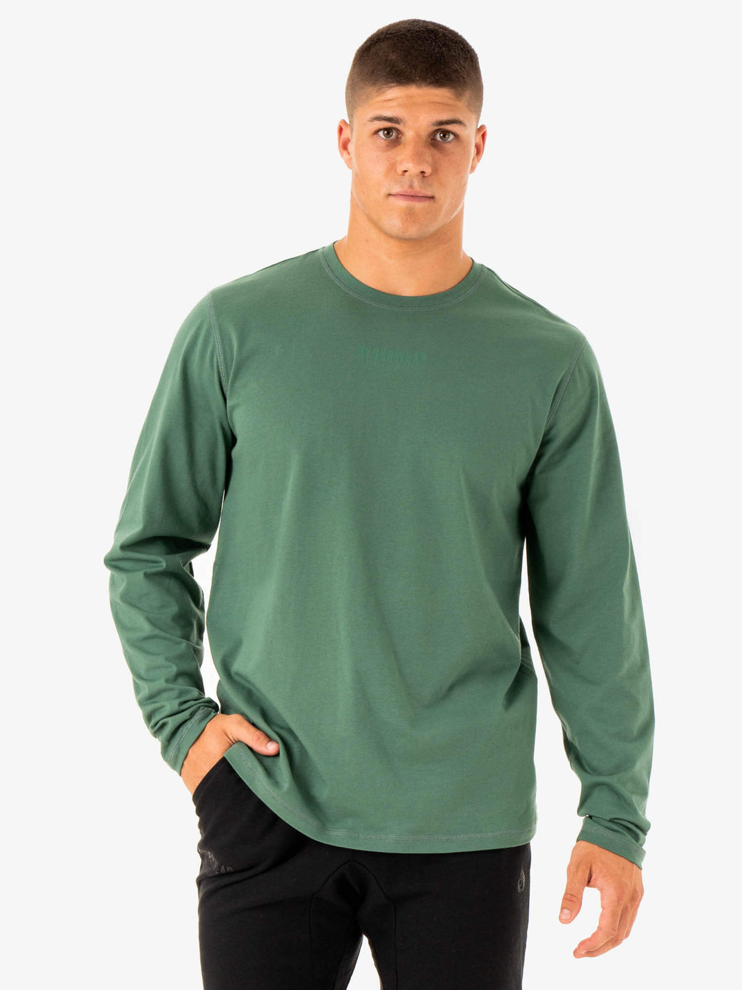Limitless Long Sleeve T-Shirt - Forest Green Clothing Ryderwear 