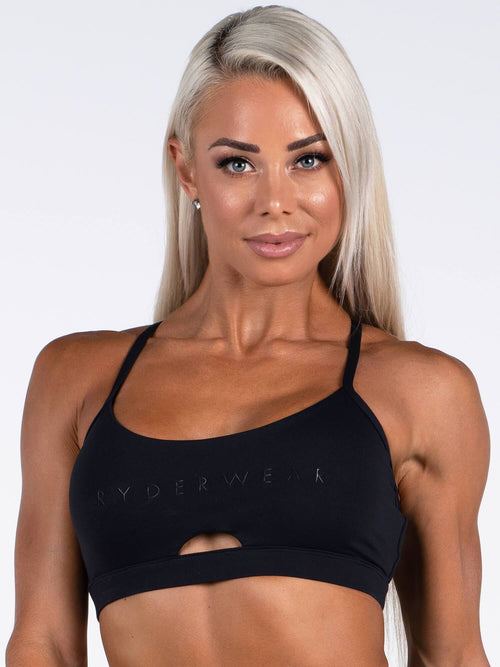 Little Black Sports Bra Black