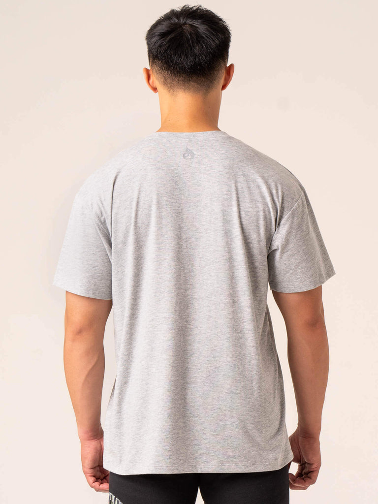 Men's Collegiate T-Shirt - Grey Marl - Ryderwear