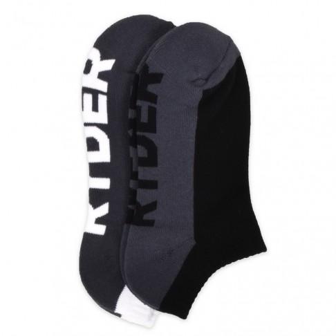 Mens Socks 2 Pack - Black/Grey and White/Grey Accessories Ryderwear