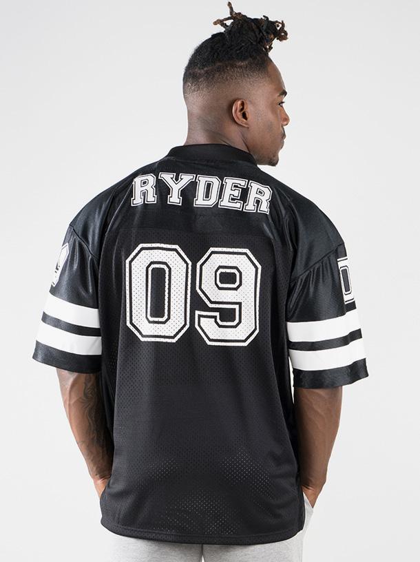 Mens Varsity Jersey - Black Clothing Ryderwear 