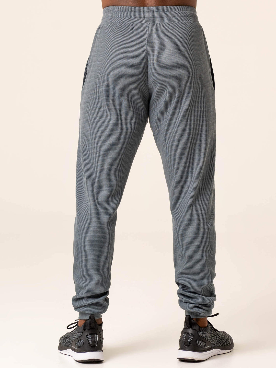 Men's Waffle Lounge Pants - Steel Blue Clothing Ryderwear 