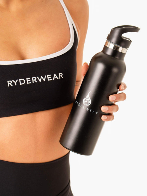 Metal Water Bottle Black