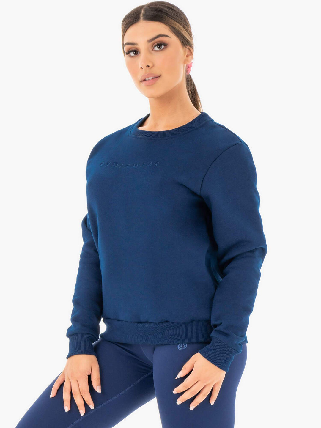 Motion Oversized Sweater - Navy Clothing Ryderwear 