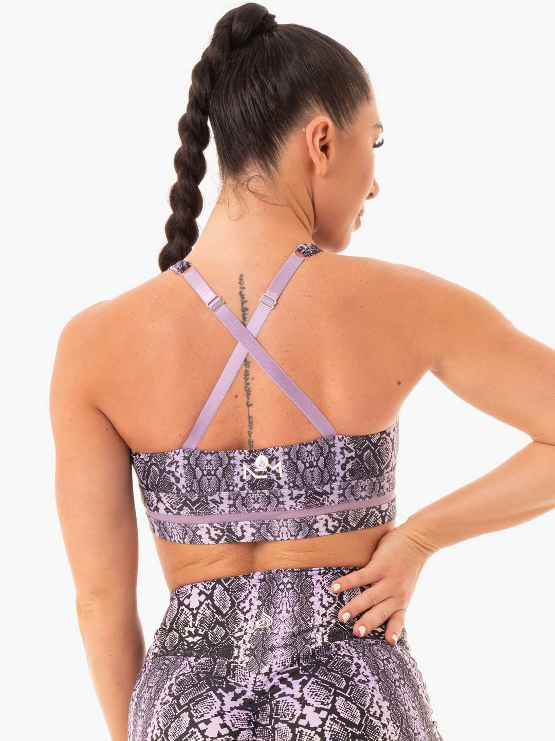 NEM X RW Sports Bra - Purple Snake Clothing Ryderwear