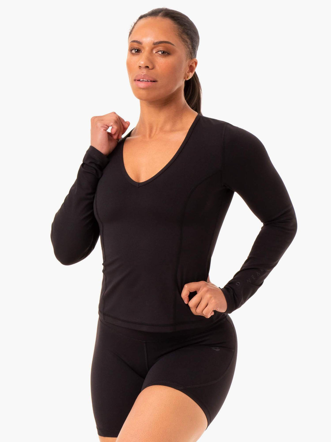 NKD Align Long Sleeve Training Top - Black Clothing Ryderwear 