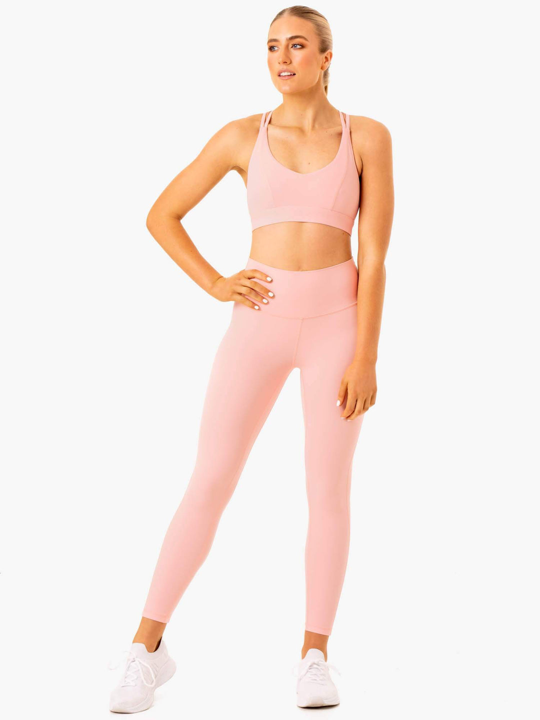 NKD Align Sports Bra - Pink Clothing Ryderwear 