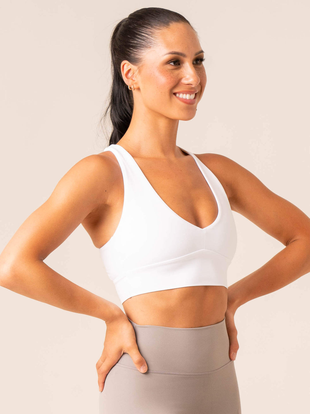 NKD Embody Sports Bra - White Clothing Ryderwear