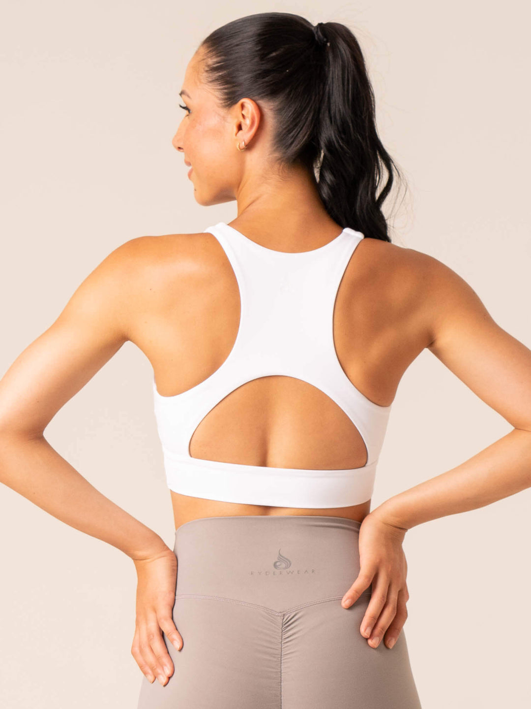 NKD Embody Sports Bra - White Clothing Ryderwear