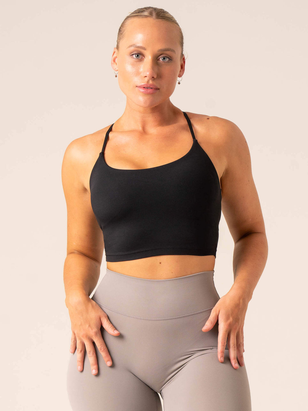 NKD Embody Tank Bra - Black Clothing Ryderwear 