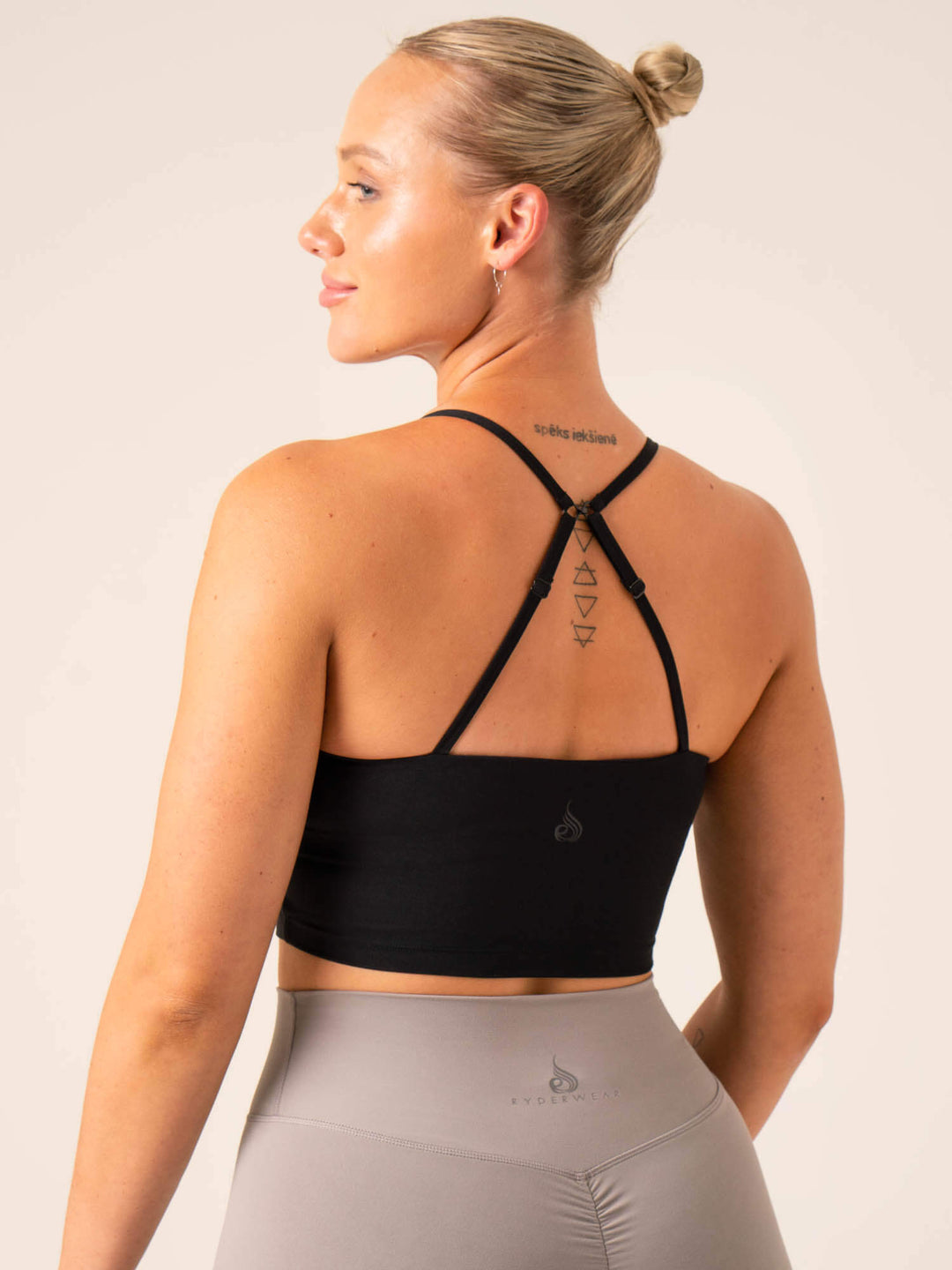 NKD Embody Tank Bra - Black Clothing Ryderwear 