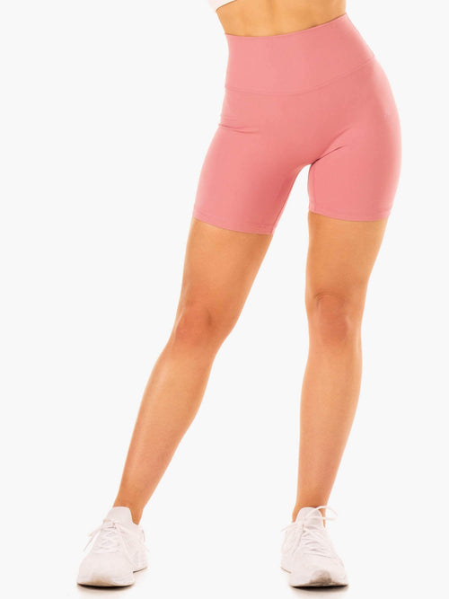 NKD Refine High Waisted Shorts Dusty Pink