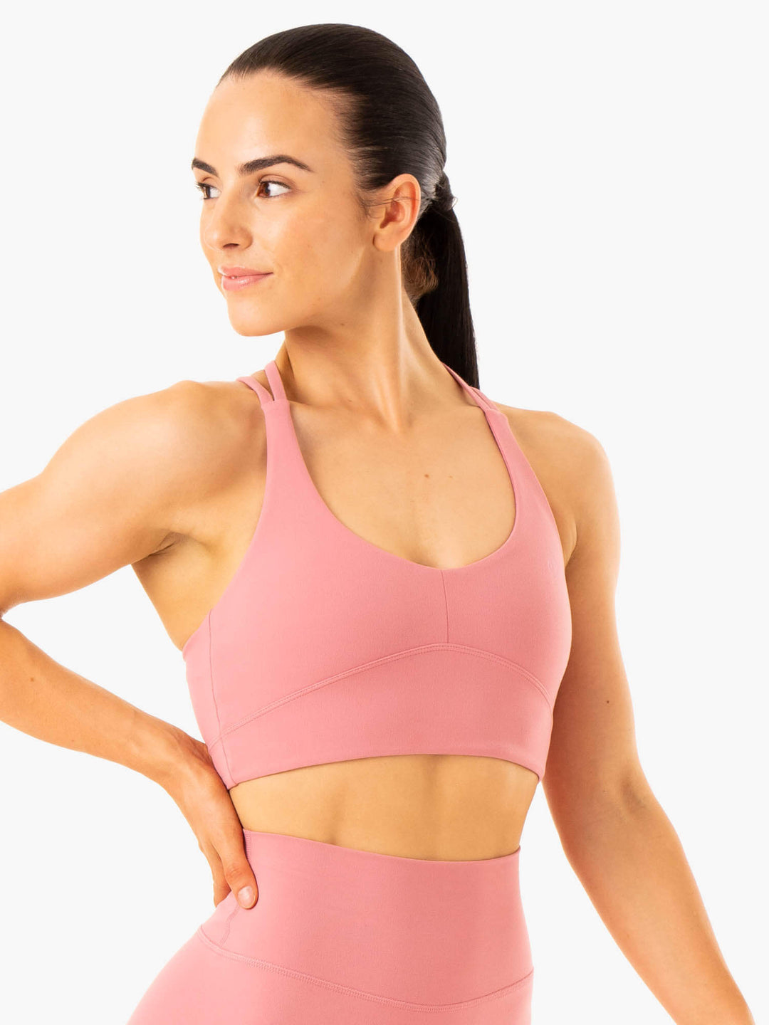 NKD Refine Sports Bra - Dusty Pink Clothing Ryderwear 