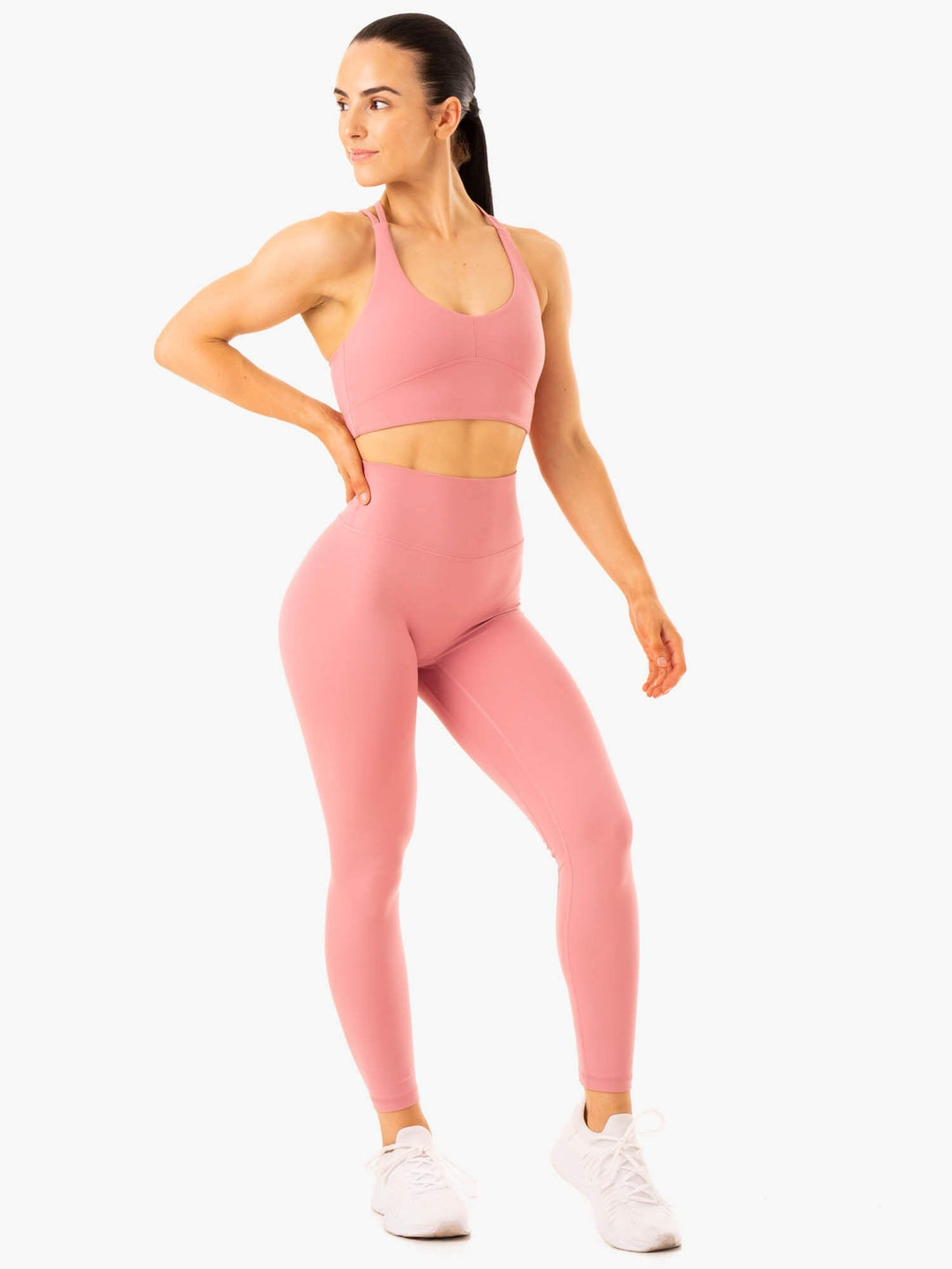 NKD Refine Sports Bra - Dusty Pink Clothing Ryderwear 