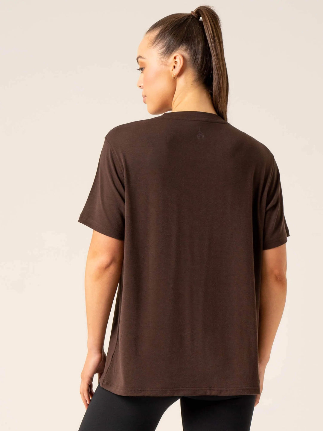 Off Side Longline T-Shirt - Chocolate Clothing Ryderwear 