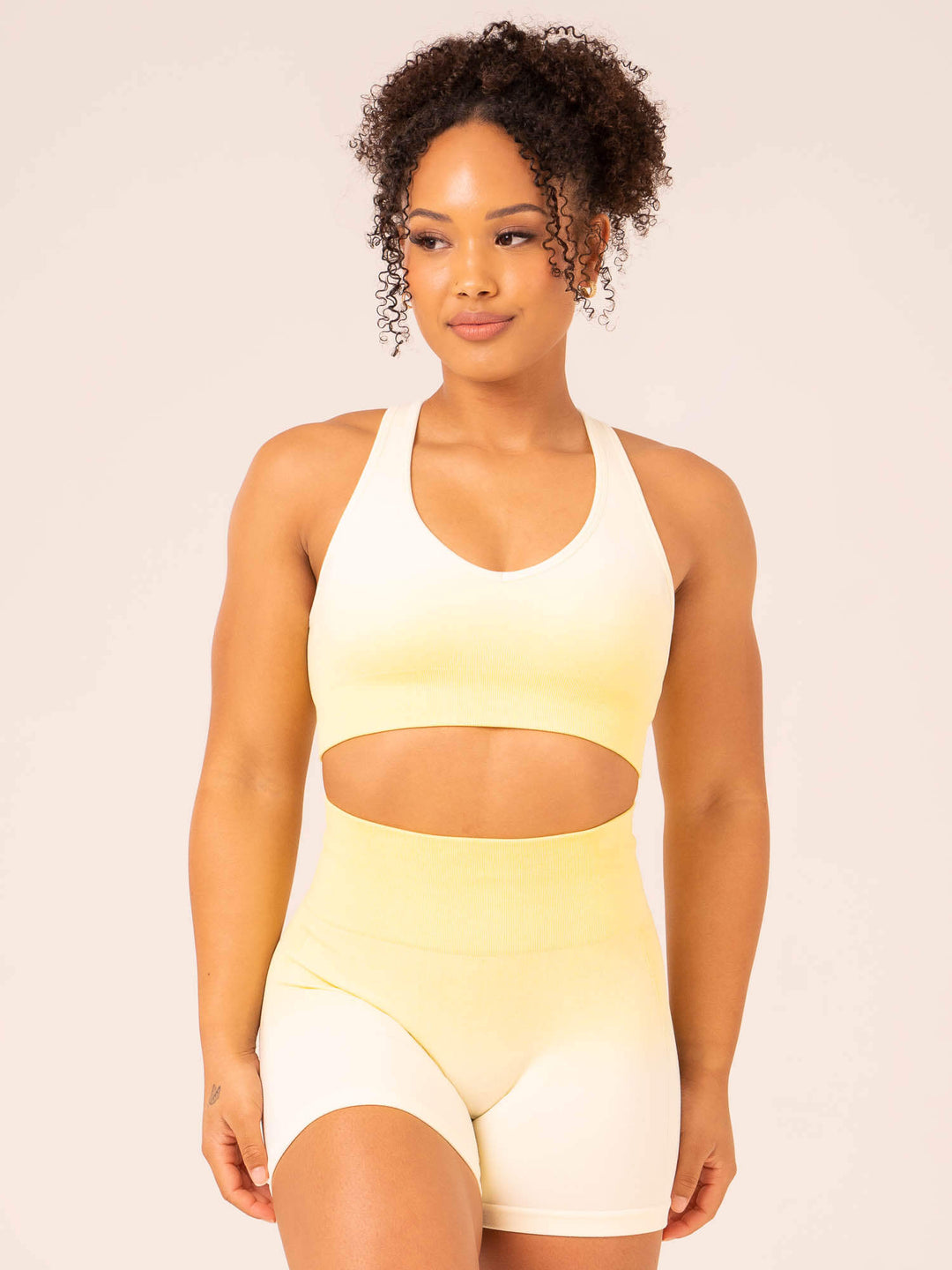 Ombre Seamless Sports Bra - Lemon Ombre Clothing Ryderwear