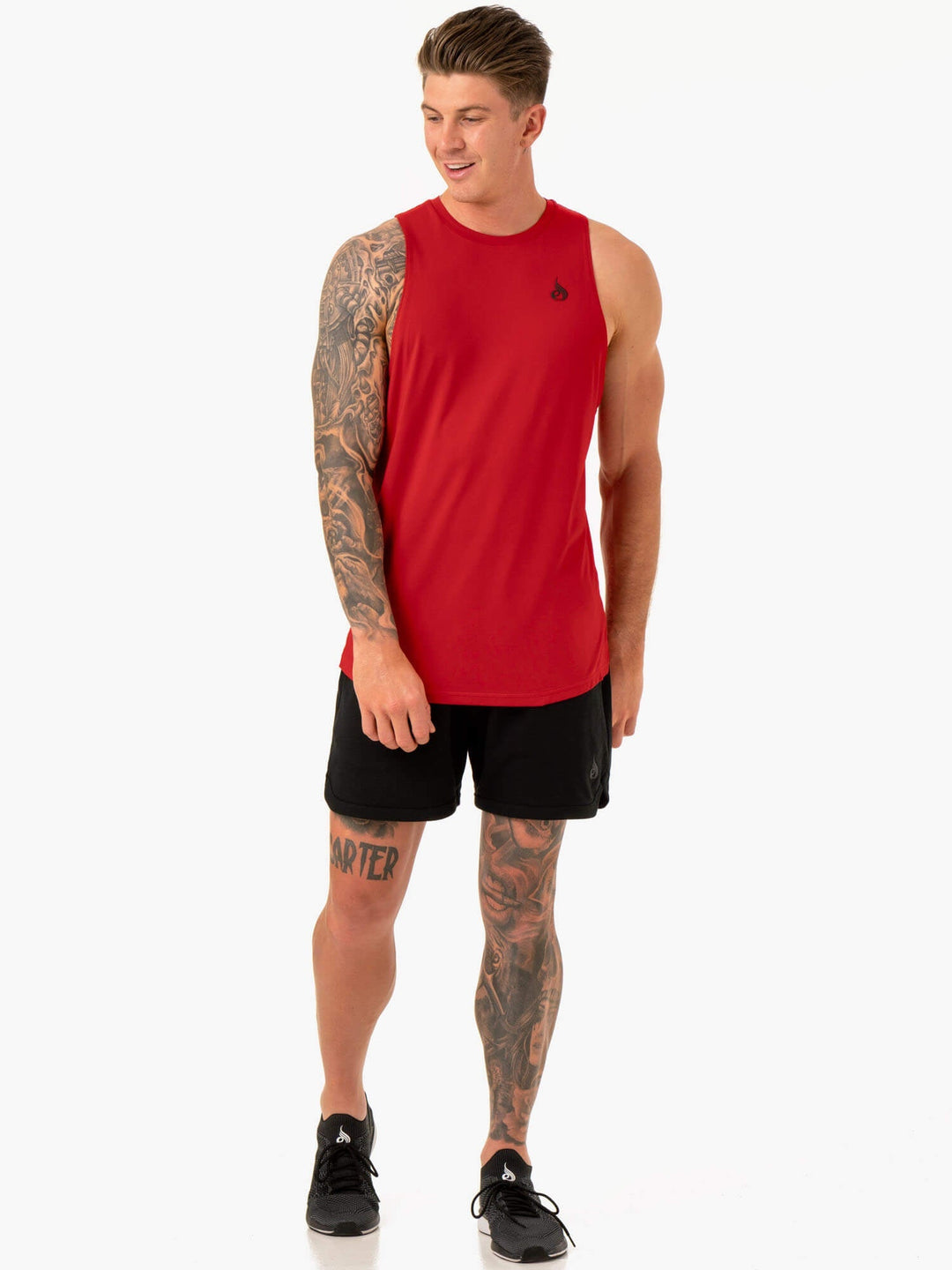 Optimal Mesh Tank - Red Clothing Ryderwear 