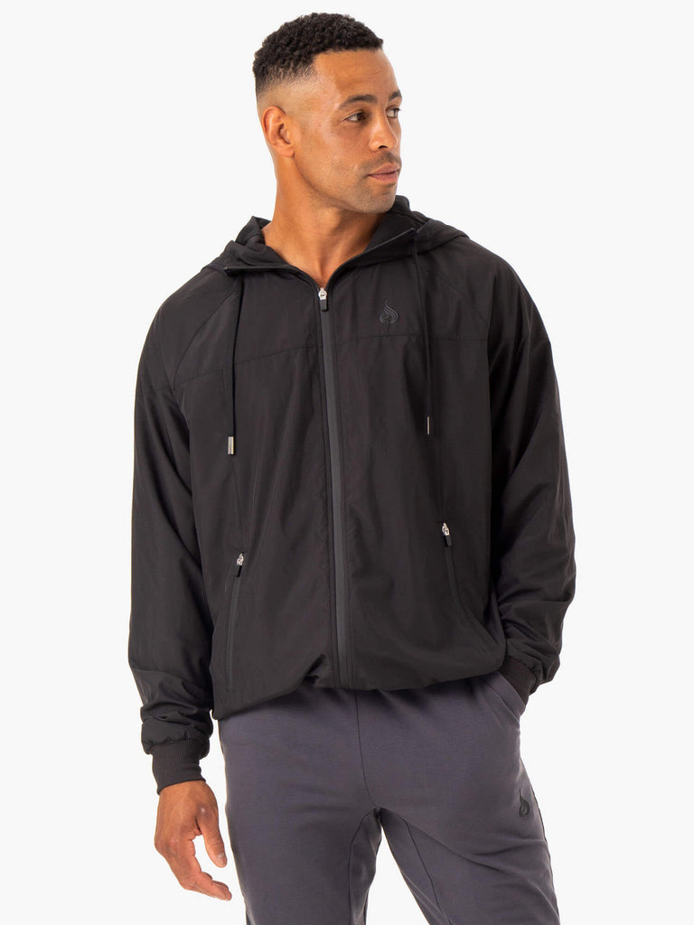 Optimal Windbreaker Jacket - Black - Ryderwear