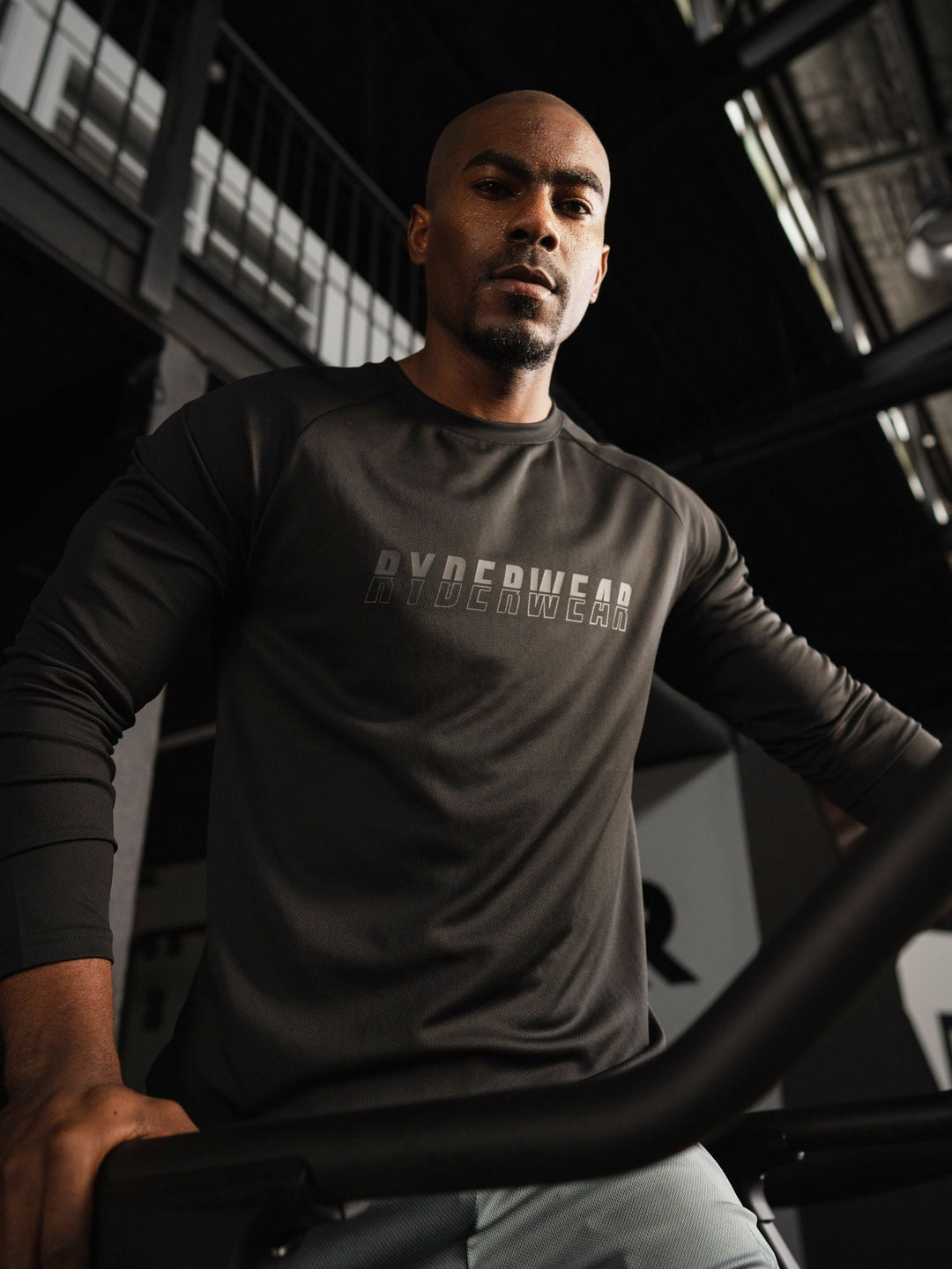 Overdrive Long Sleeve Top - Black Clothing Ryderwear 