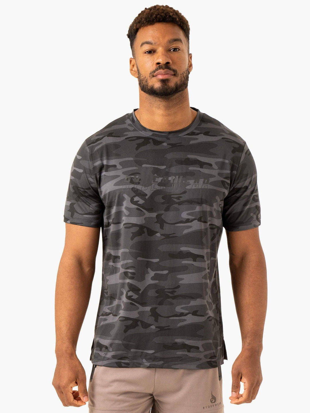 Overdrive T-Shirt - Black Camo Clothing Ryderwear 