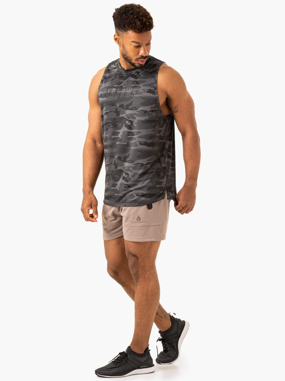 Overdrive Tank - Black Camo Clothing Ryderwear 