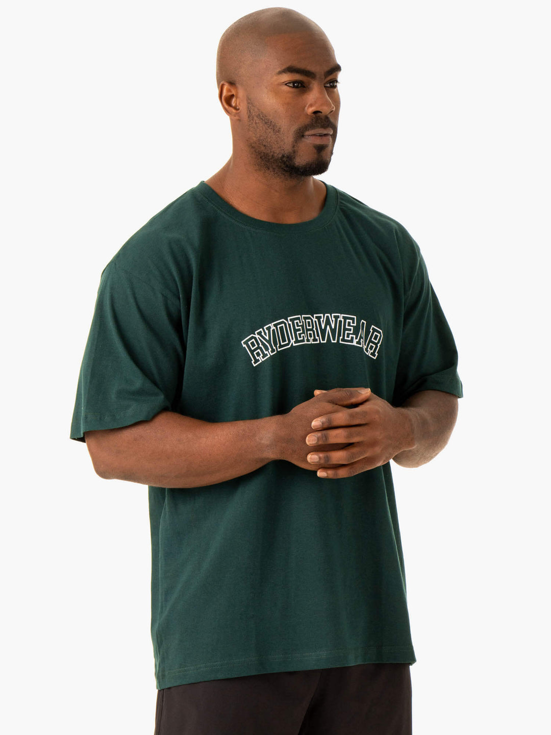 Oversized T-Shirt - Bottle Green Clothing Ryderwear 