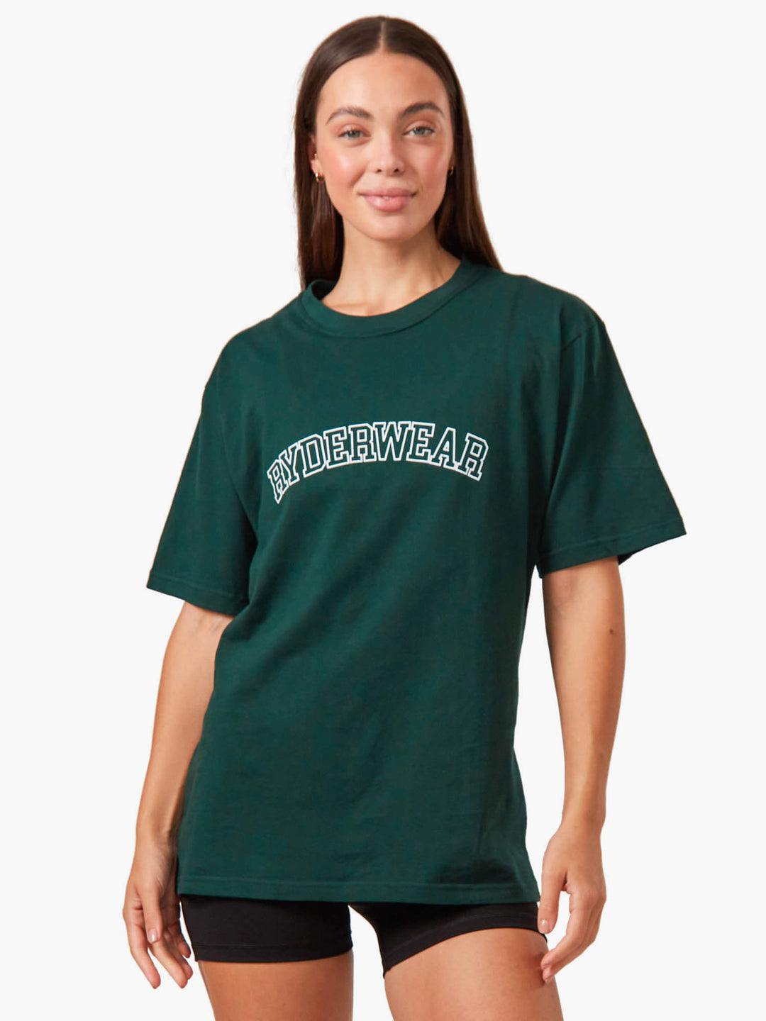 Oversized T-Shirt - Bottle Green Clothing Ryderwear 