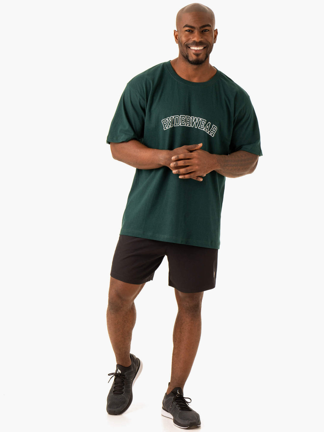 Oversized T-Shirt - Bottle Green Clothing Ryderwear 