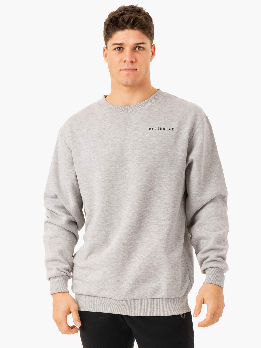 Pursuit Pullover - Light Grey Marl Clothing Ryderwear 