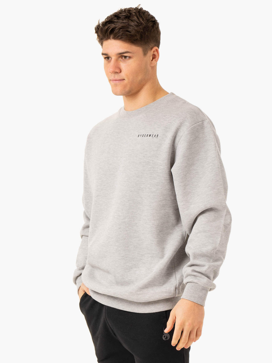 Pursuit Pullover - Light Grey Marl Clothing Ryderwear 