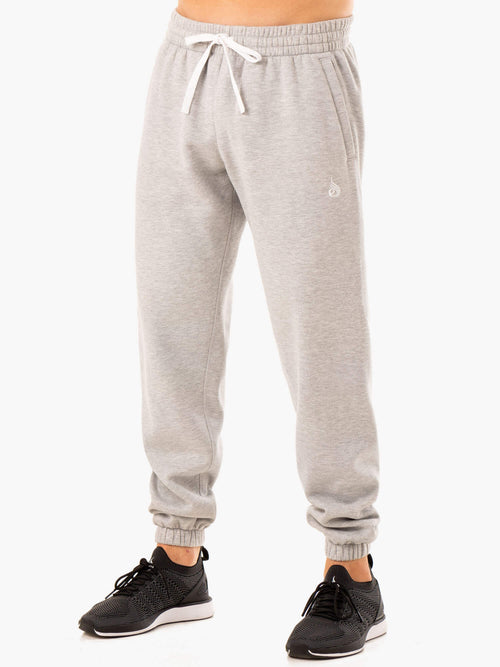 Recharge Relaxed Track Pant Grey Marl blue