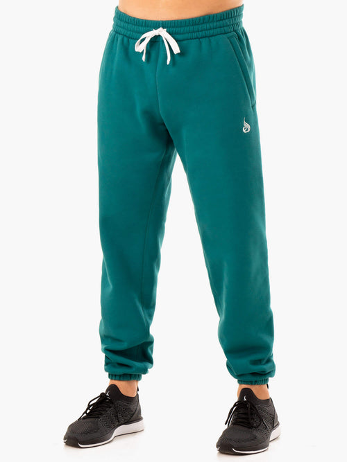 Recharge Relaxed Track Pant Teal blue