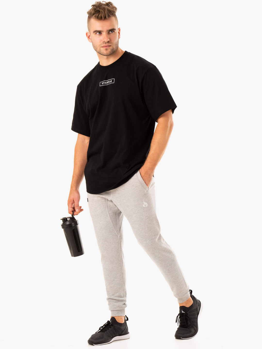 Recharge Tapered Track Pant - Grey Marl Clothing Ryderwear