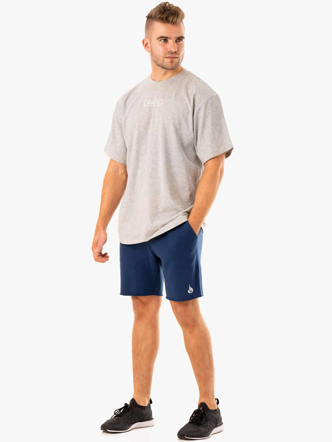 Recharge Track Gym Short - Blue Clothing Ryderwear 