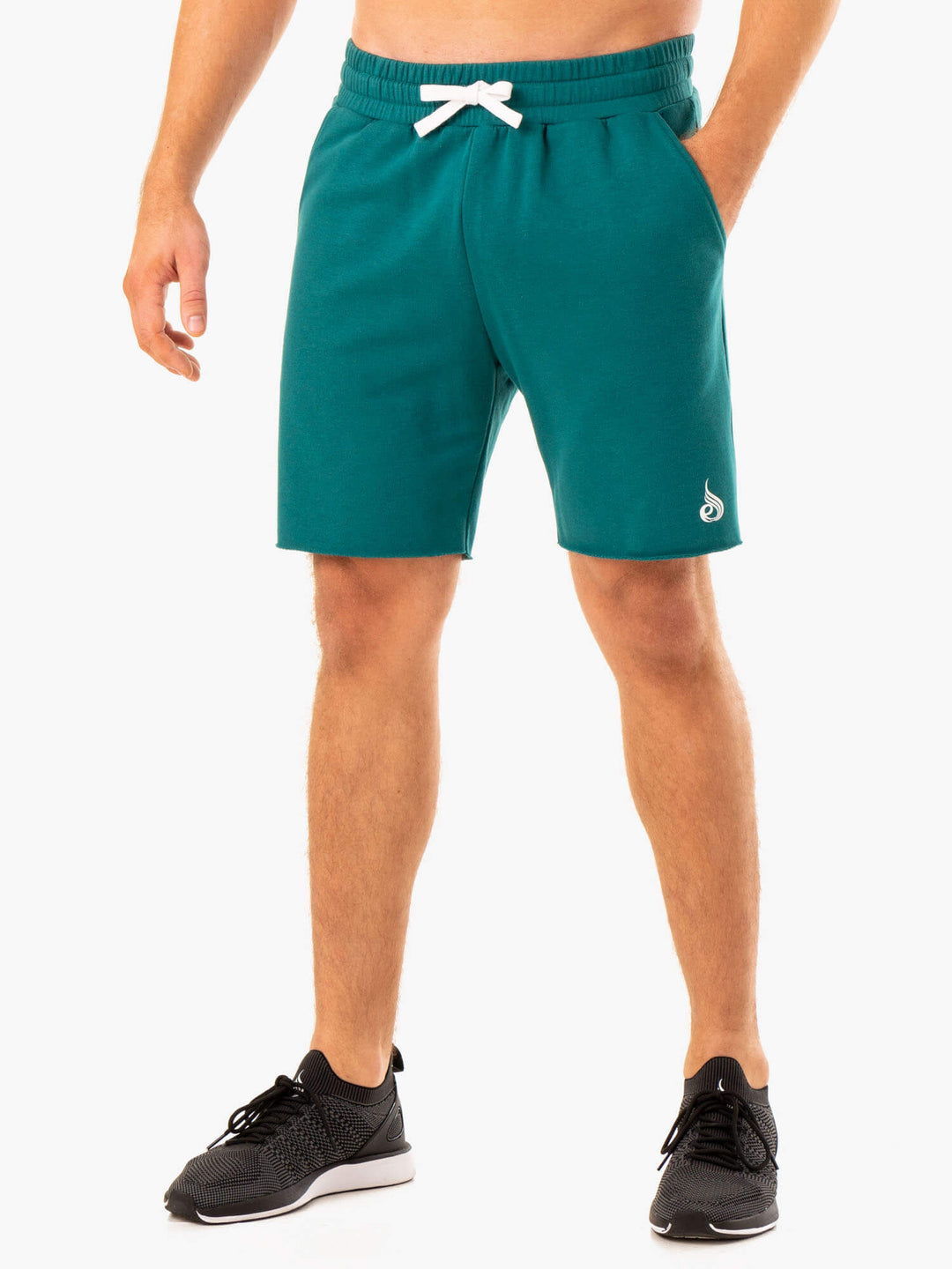Recharge Track Gym Short - Teal Clothing Ryderwear 