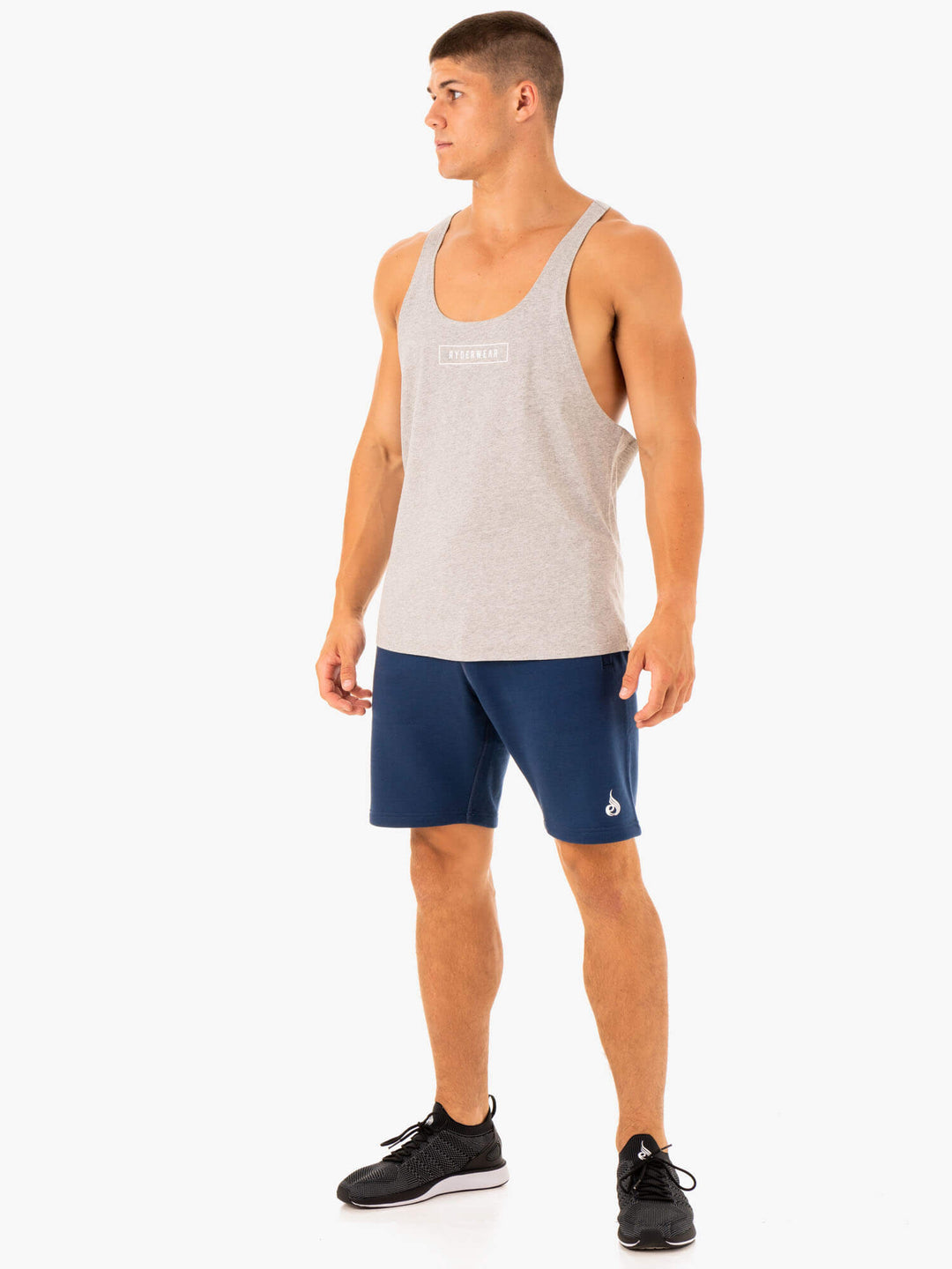 Recharge Track Short - Blue Clothing Ryderwear 