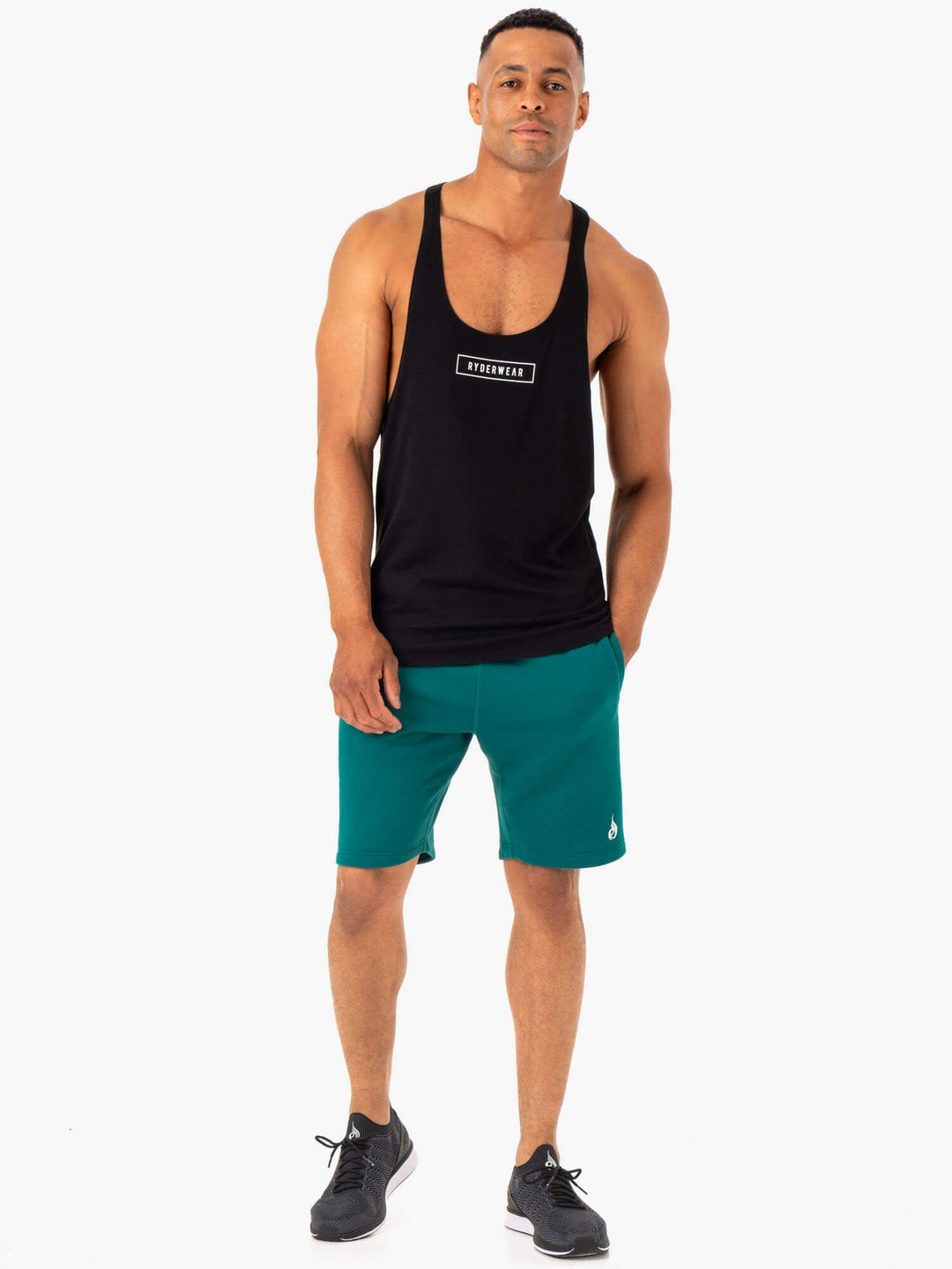 Recharge Track Short - Teal Clothing Ryderwear 