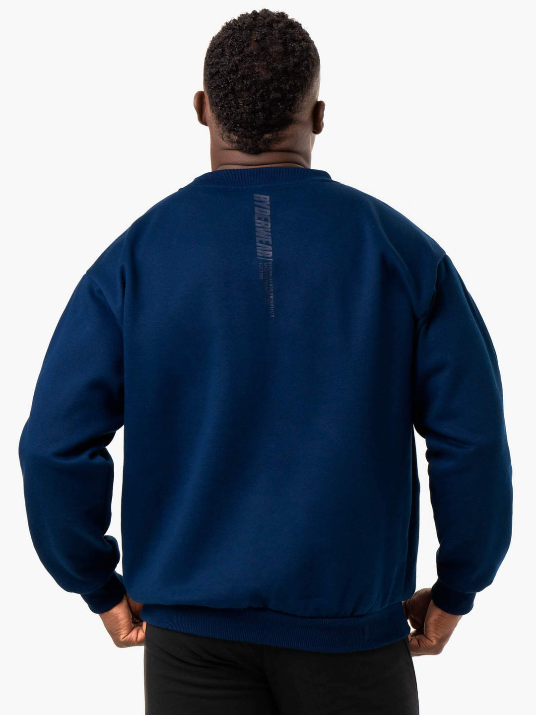 Reset Fleece Crew Neck - Blue Clothing Ryderwear 