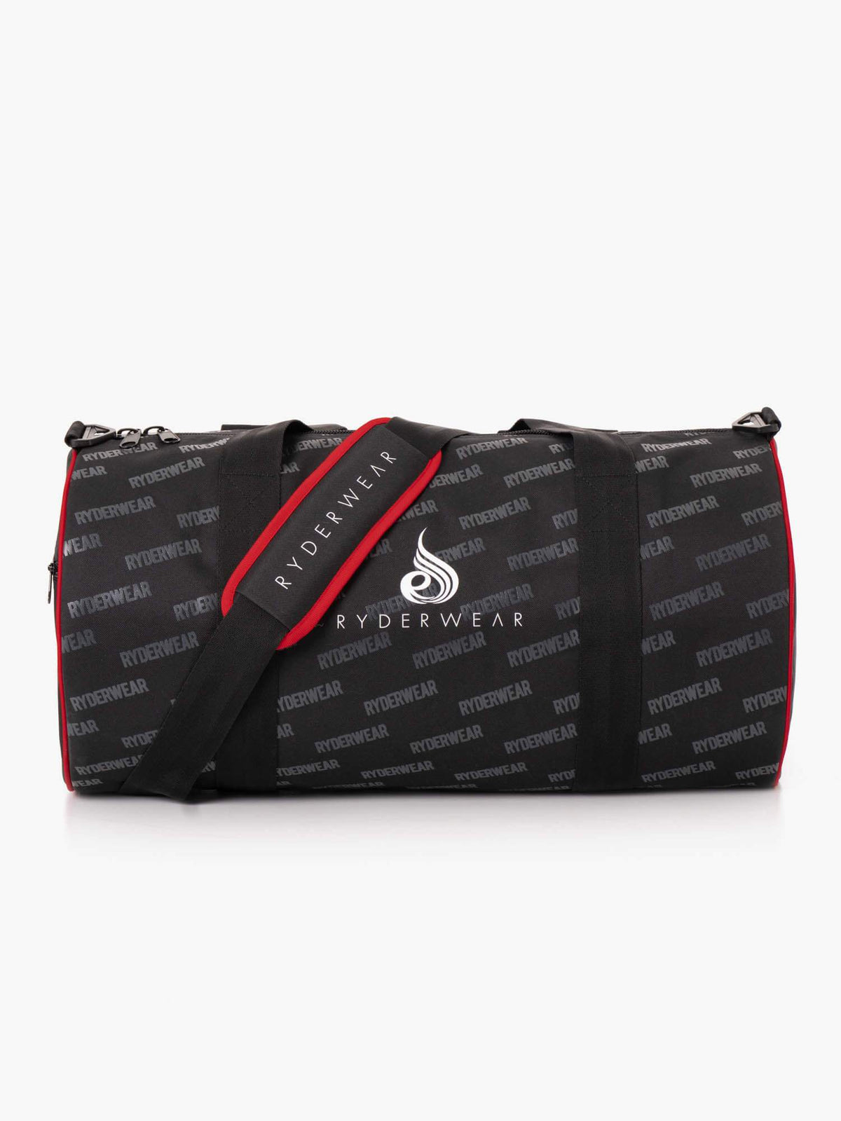 Signature Duffle Bag Black Red